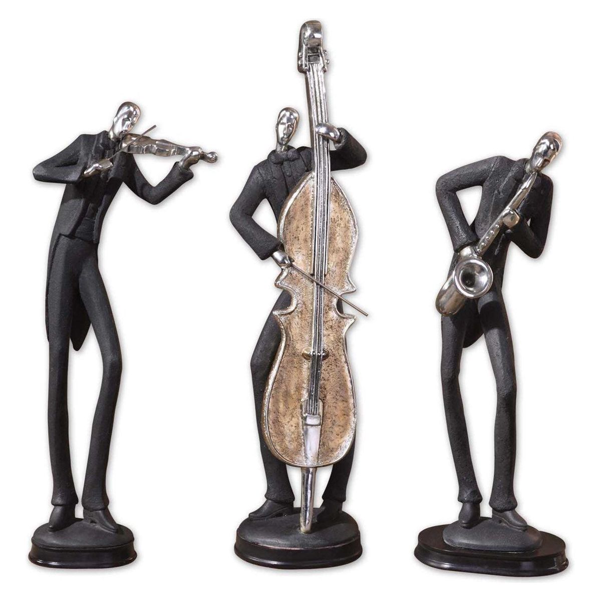 Set 3 Escultura de Musicos - Monnry