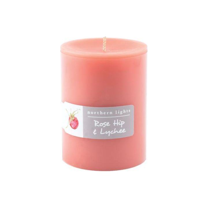 Candela Aromática Rose Hip & Lychee 3" x 4" - Monnry