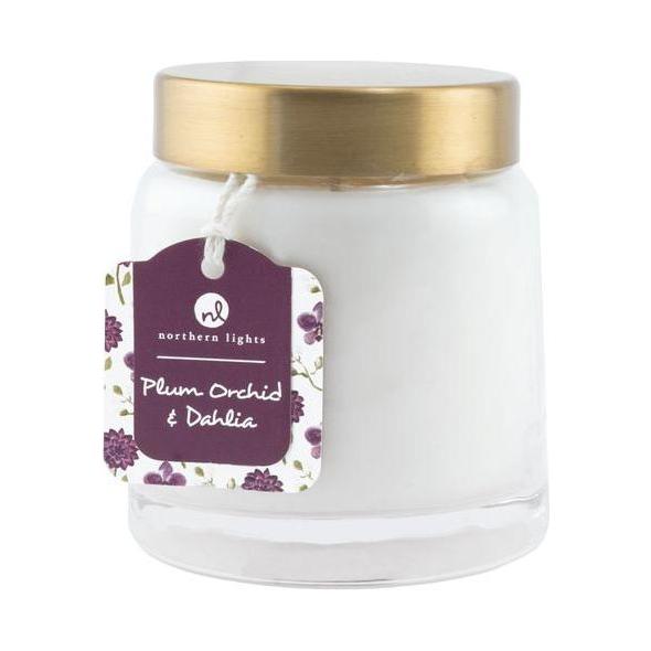 Candela Aromática Plum Orchid & Dahlia 10 oz - Monnry