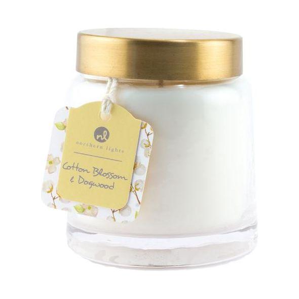 Candela Aromática 10 oz, Cotton Blossom & Dogwood - Monnry
