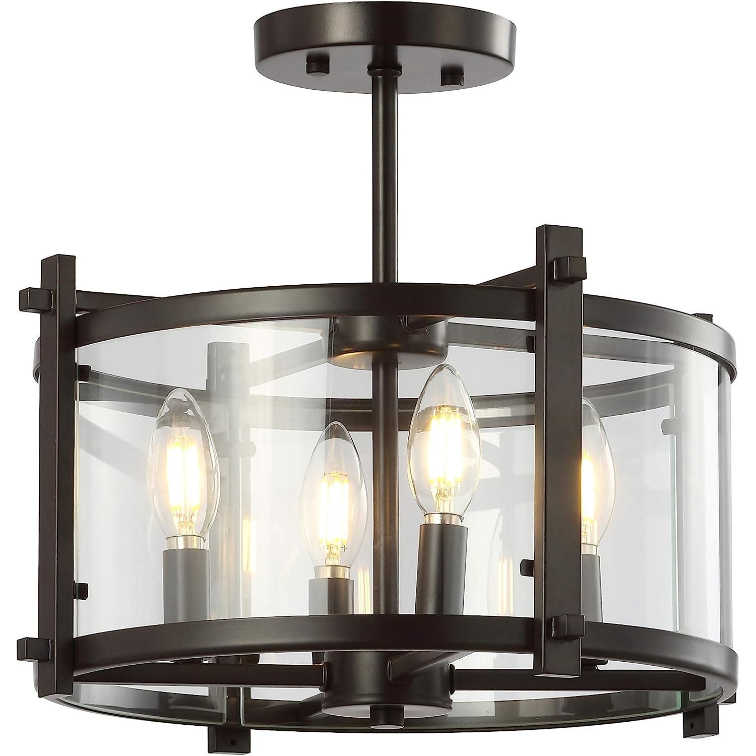 Lámpara Semi-Plafón de Interior 4 Luces - Monnry