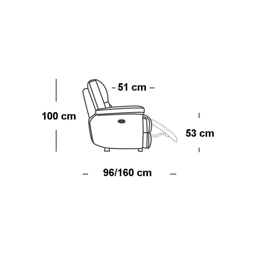 Sofá 3 Plazas Reclinable - Monnry