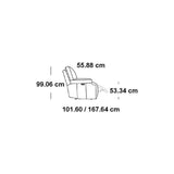 Sofá 3 Plazas Reclinable - Monnry