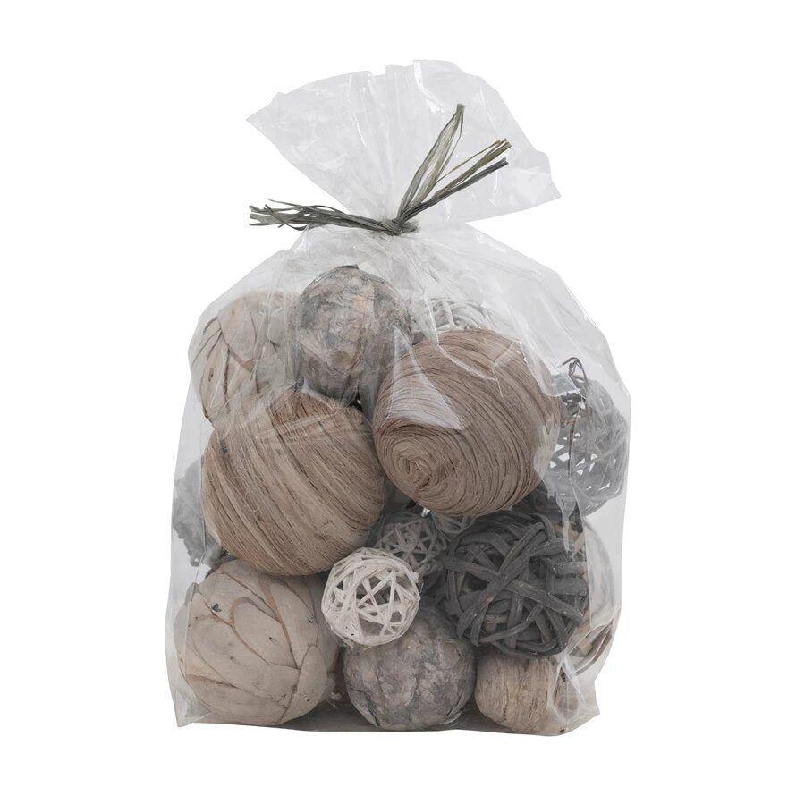 Set 25 Bolas de Mimbre - Monnry