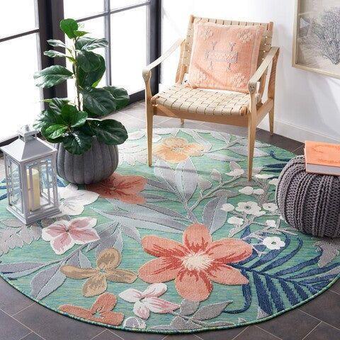 Alfombra Redonda de Exterior e Interior 7' Pies - Monnry