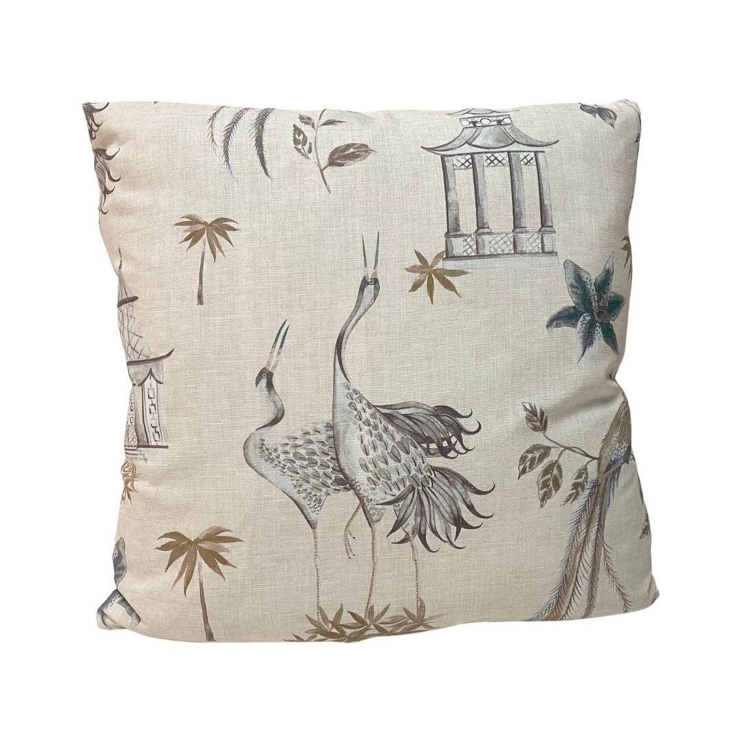 Almohadón Tela Premium con Relleno de Plumas 22" x 22" Pulgadas - Monnry