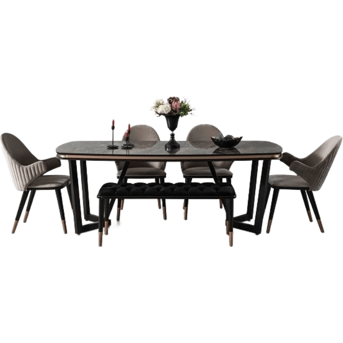 Set de Mesa de Comedor con 6 Sillas - Monnry